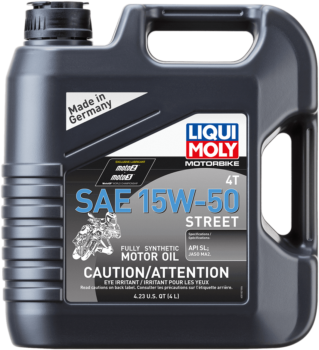 LIQUI MOLY 3601-0694 Street 4T Oil - 15W-50 - 4 liter