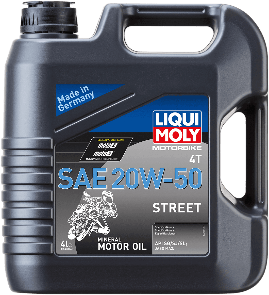 LIQUI MOLY 3601-0696 Street 4T Oil - 20W-50 - 4 L