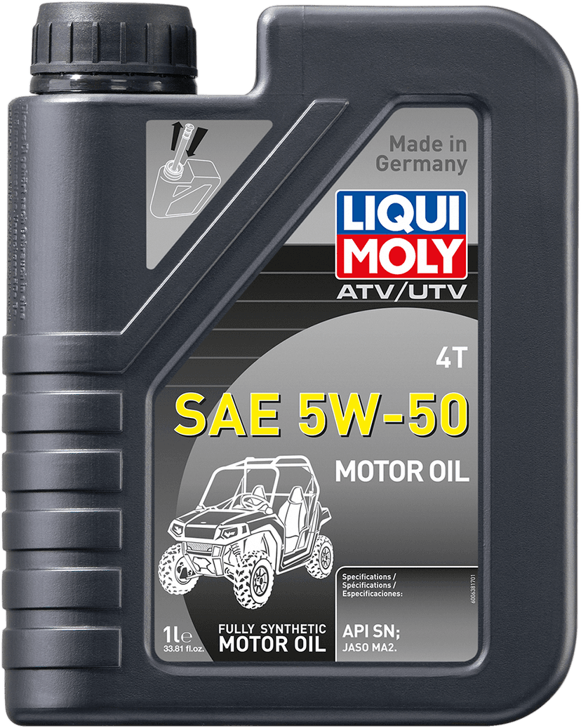 LIQUI MOLY 3601-0703 ATV/UTV 4T Engine Oil - 5W-50 - 1 liter