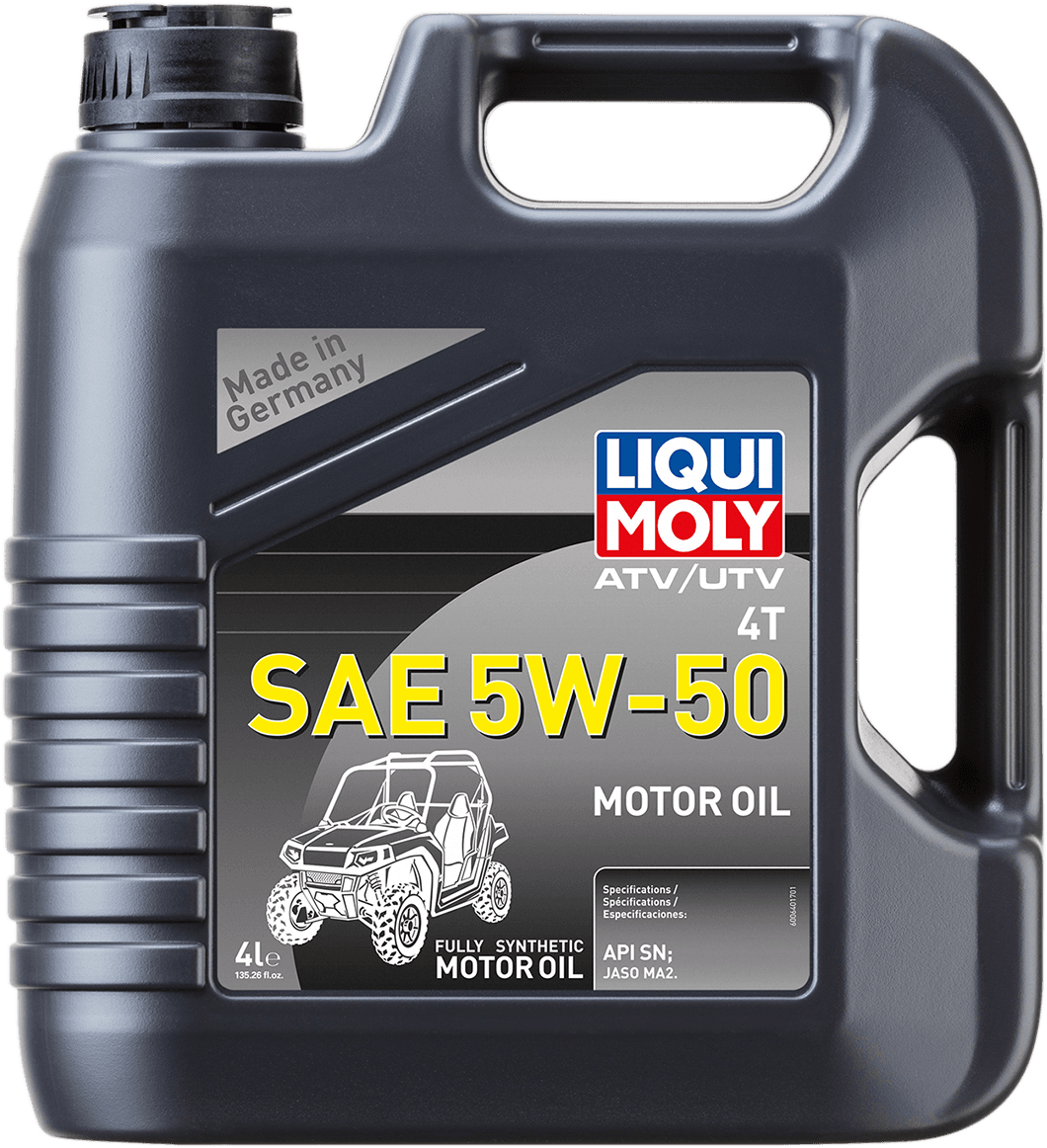 LIQUI MOLY 3601-0704 ATV/UTV 4T Engine Oil - 5W-50 - 4 liter