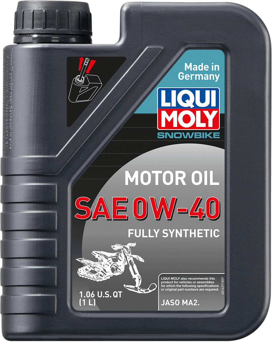 LIQUI MOLY 3601-0709 Snowbike Synthetic Oil - 0W-40 - 1L