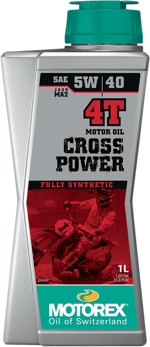 MOTOREX 3601-0755 Cross Power Synthetic 4T Engine Oil - 5W-40 - 1L