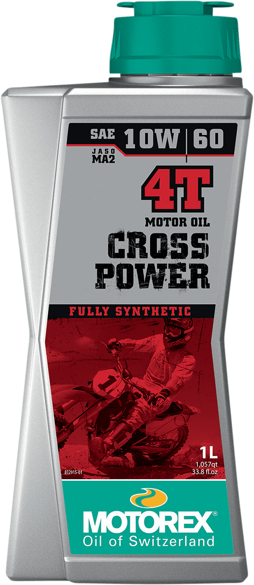 MOTOREX 3601-0756 Cross Power Synthetic 4T Engine Oil - 10W-60 - 1L