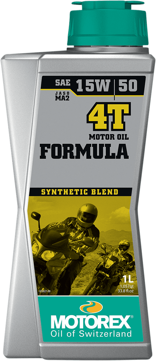 MOTOREX 3601-0758 Formula Synthetic Blend 4T Engine Oil - 15W-50 - 1L
