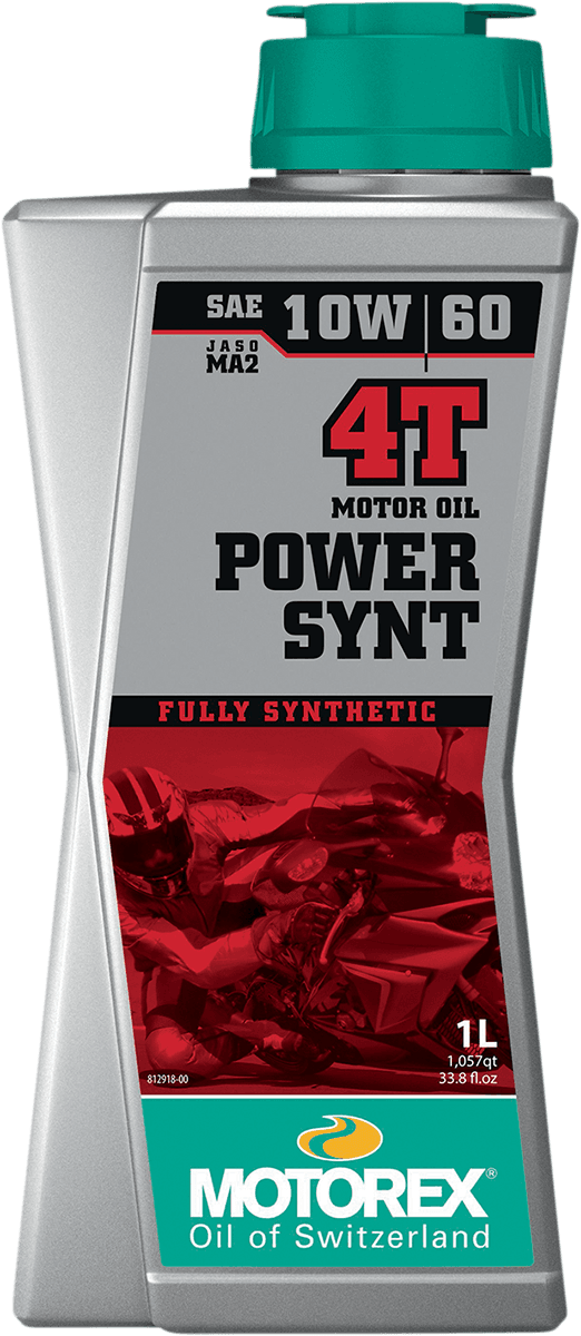 MOTOREX 3601-0760 Power Synt 4T Engine Oil - 10W-60 - 1L