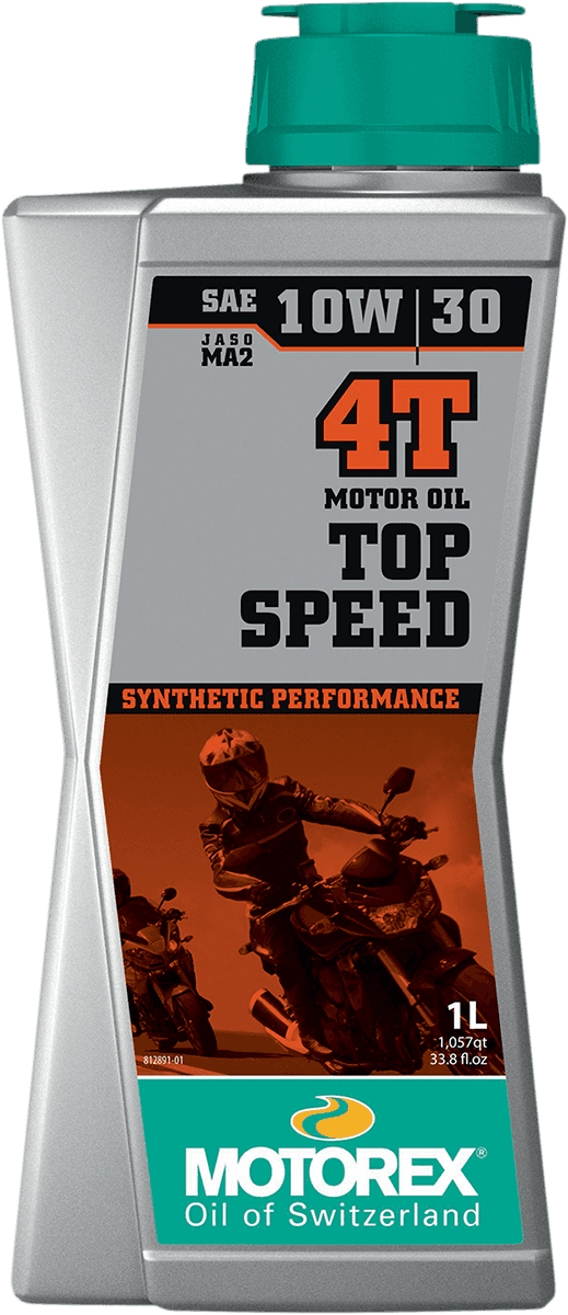 MOTOREX 3601-0762 Top Speed Synthetic 4T Engine Oil - 10W-30 - 1L