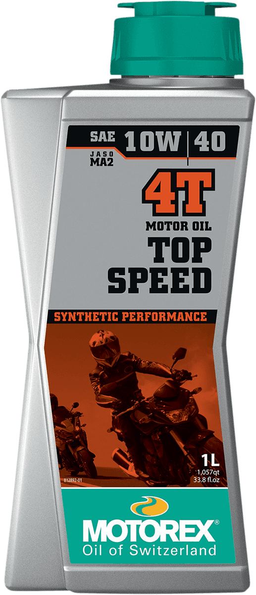 MOTOREX 3601-0765 Top Speed Synthetic 4T Engine Oil - 10W-40 - 1L
