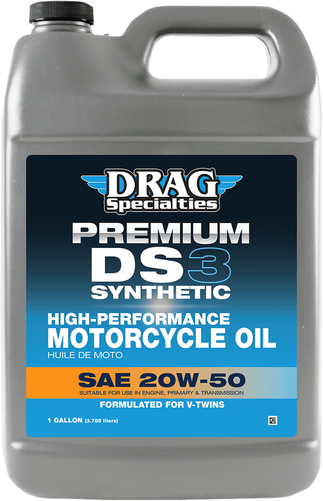 DRAG SPECIALTIES OIL 3601-0771 DS3 Synthetic Engine Oil - 20W-50 - 1 US gallon