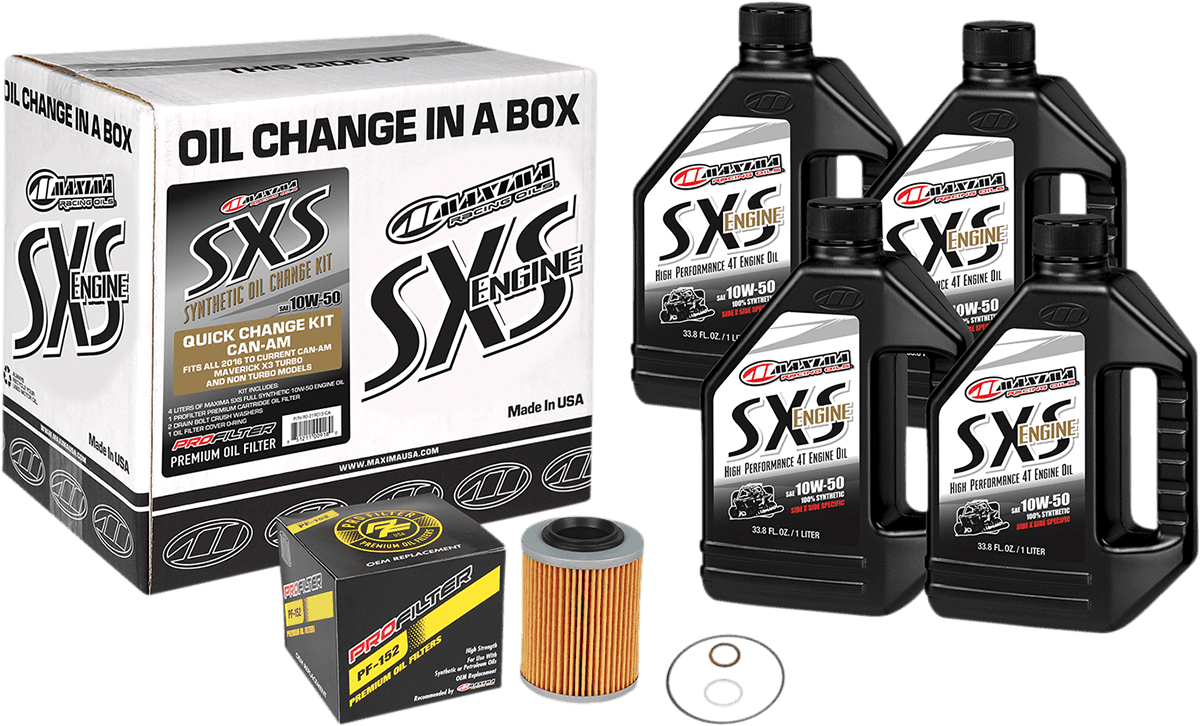 MAXIMA RACING OIL 3601-0783 SXS Synthetic Oil Change Kit - Can-Am - 10W-50