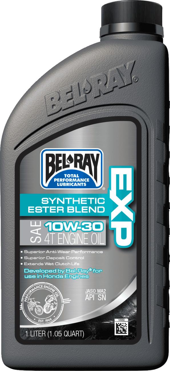 BEL-RAY 3601-0912 EXP Synthetic Blend 4T Oil - 10W-30 - 1 L