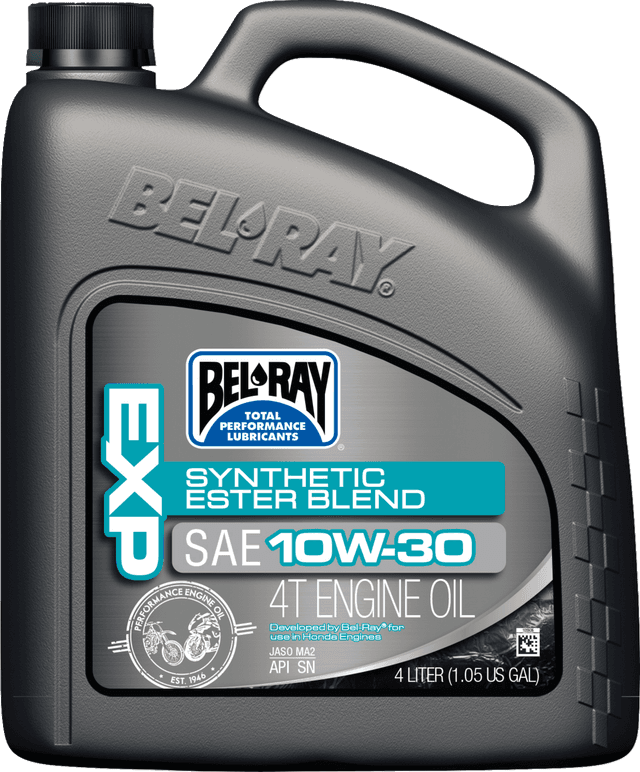 BEL-RAY 3601-0913 EXP Synthetic Blend 4T Oil - 10W-30 - 4 L