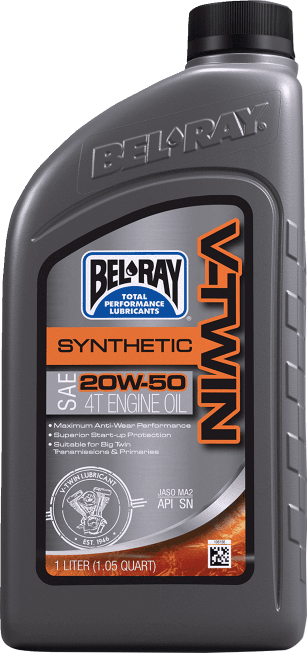BEL-RAY 3601-0939 V-Twin Synthetic Oil - 20W-50 - 1L