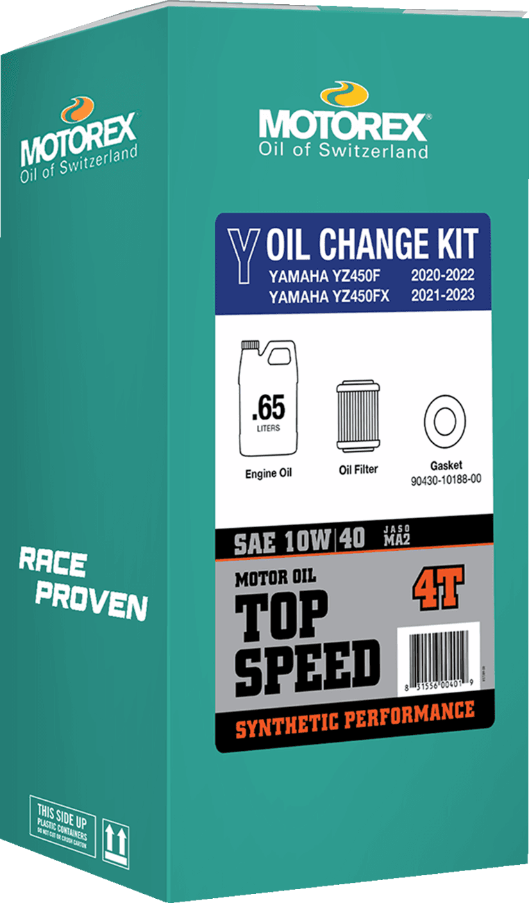 MOTOREX 3601-0942 Oil Change Kit - Yamaha YZ 450 - 10W-40