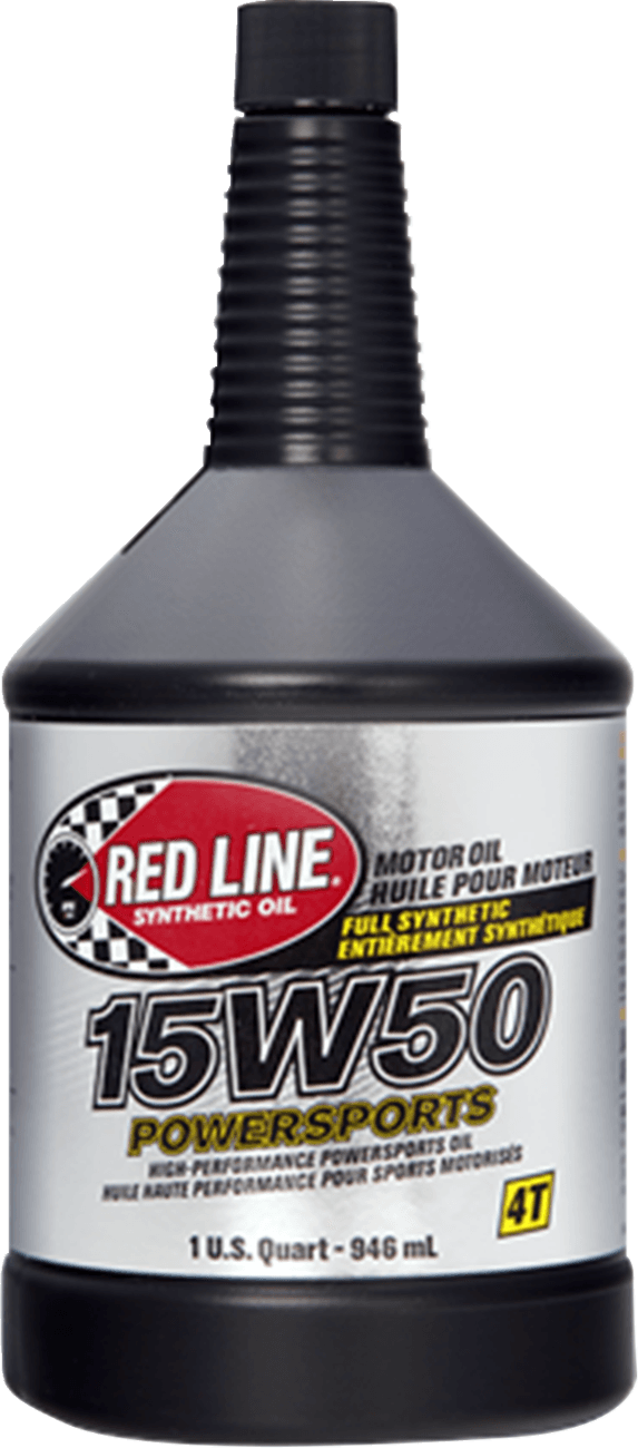 RED LINE SYNTHETIC OIL 3601-1025 Powersports Oil - 15W50 - 1 US quart