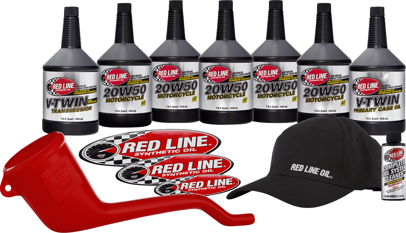 RED LINE SYNTHETIC OIL 3601-1032 V-Twin Powerpack Kit - 20W50