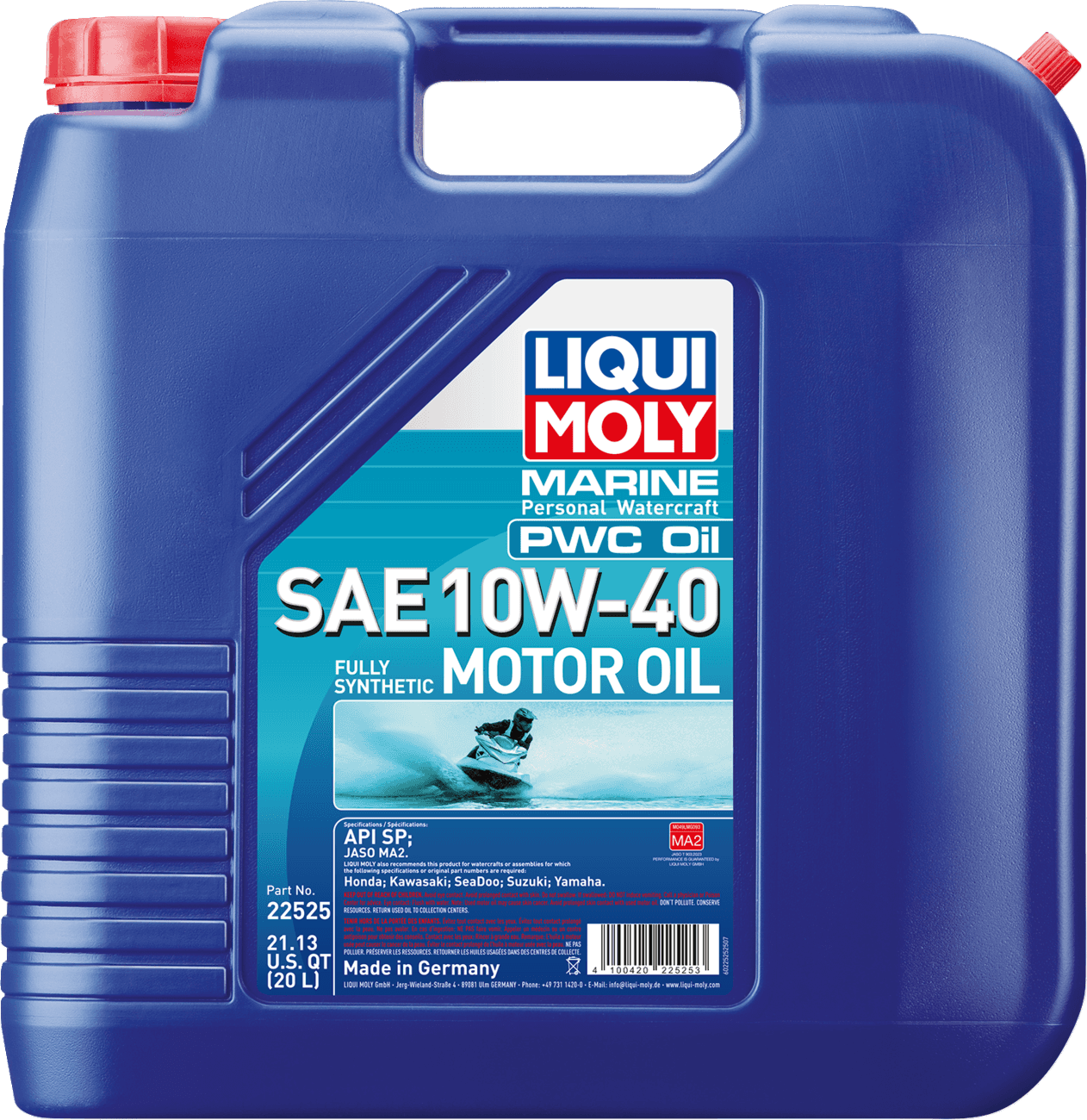 LIQUI MOLY 3601-1036 Marine 4T Engine Oil - 10W-40 - 20 liter