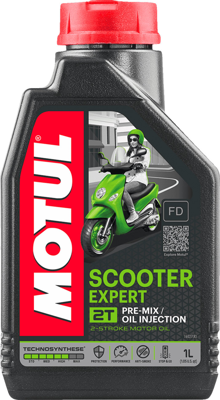 MOTUL 3602-0060 Scooter Expert 2T Synthetic Blend Oil - 1L