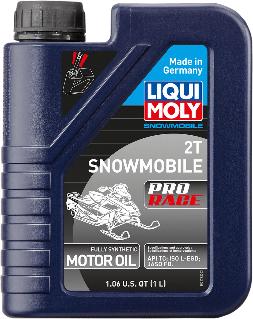LIQUI MOLY 3602-0133 Snowmobile Pro Race Synthetic 2T Oil - 1L