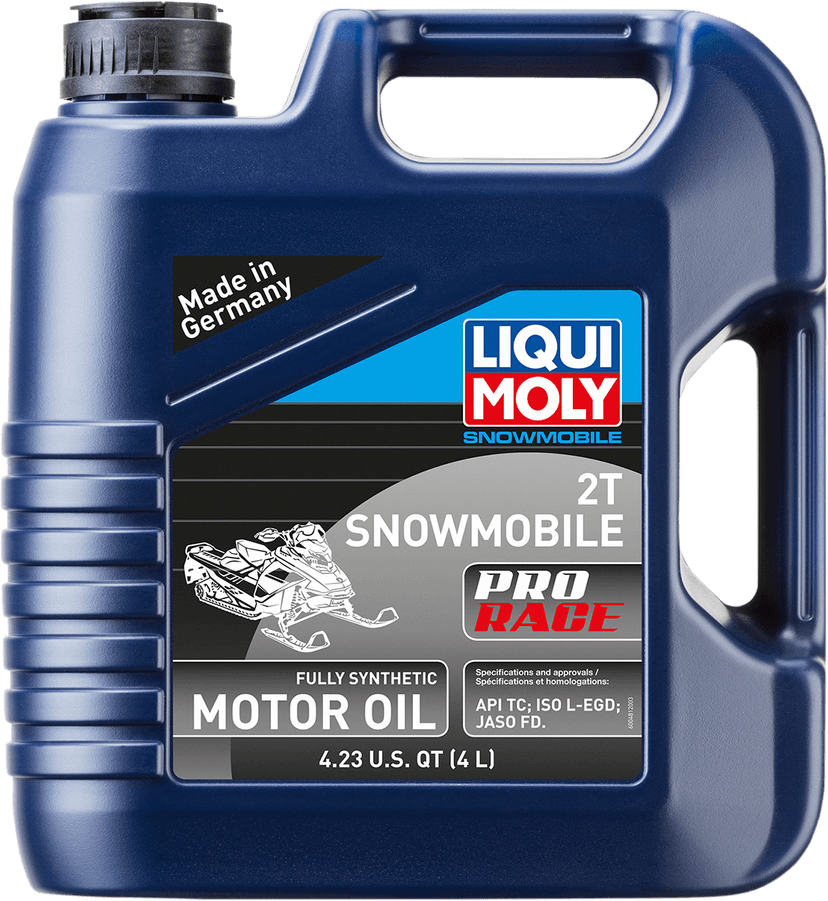 LIQUI MOLY 3602-0134 Snowmobile Pro Race Synthetic 2T Oil - 4L