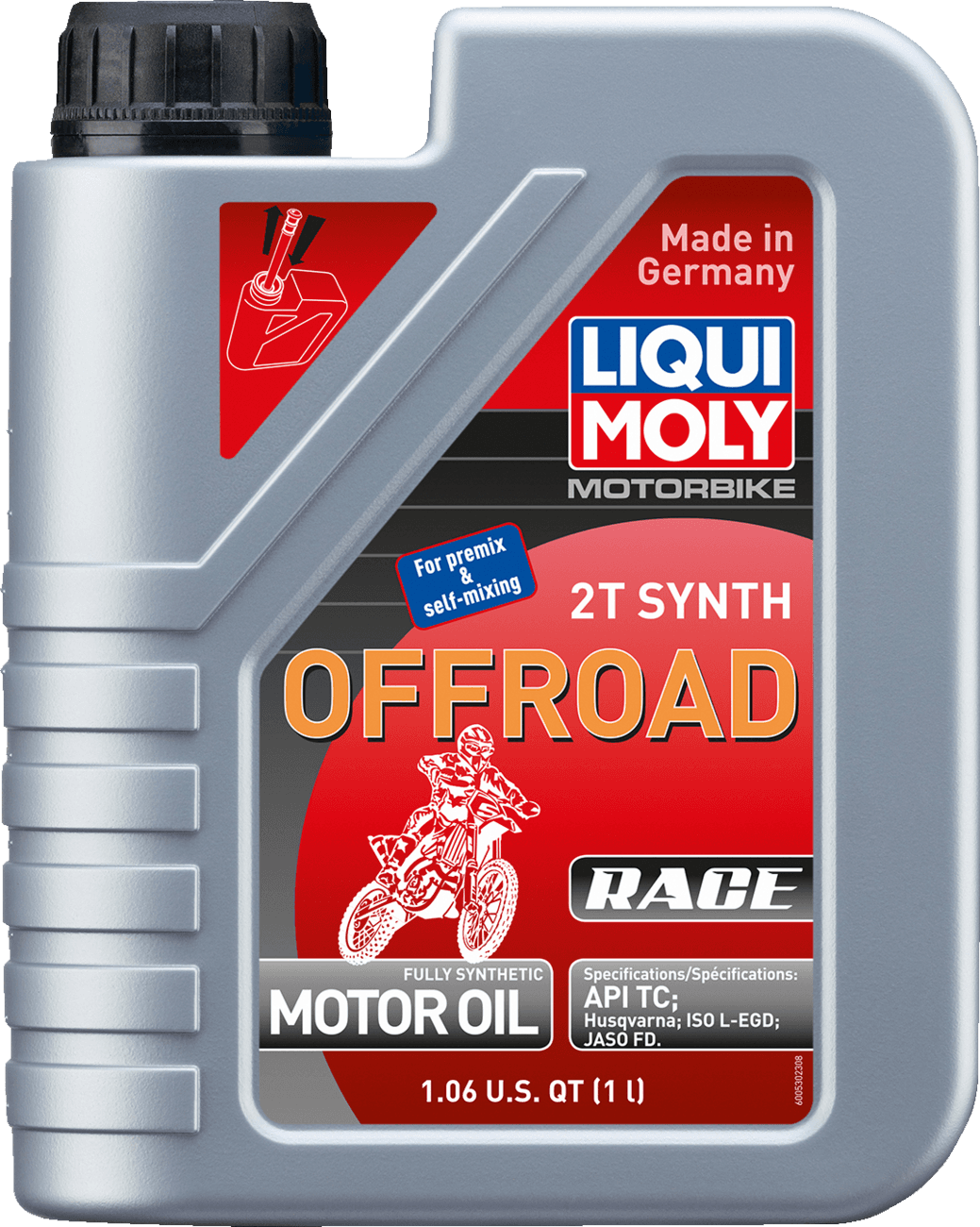 LIQUI MOLY 3602-0135 Off-Road Synthetic 2T Oil - 1 Liter