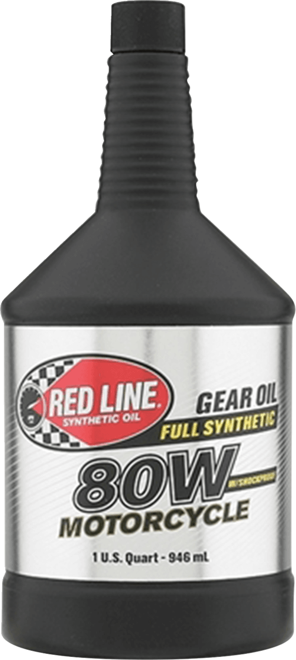 RED LINE SYNTHETIC OIL 3603-0093 Motorcycle Gear Oil with Shockproof® - 80W - 1 US quart