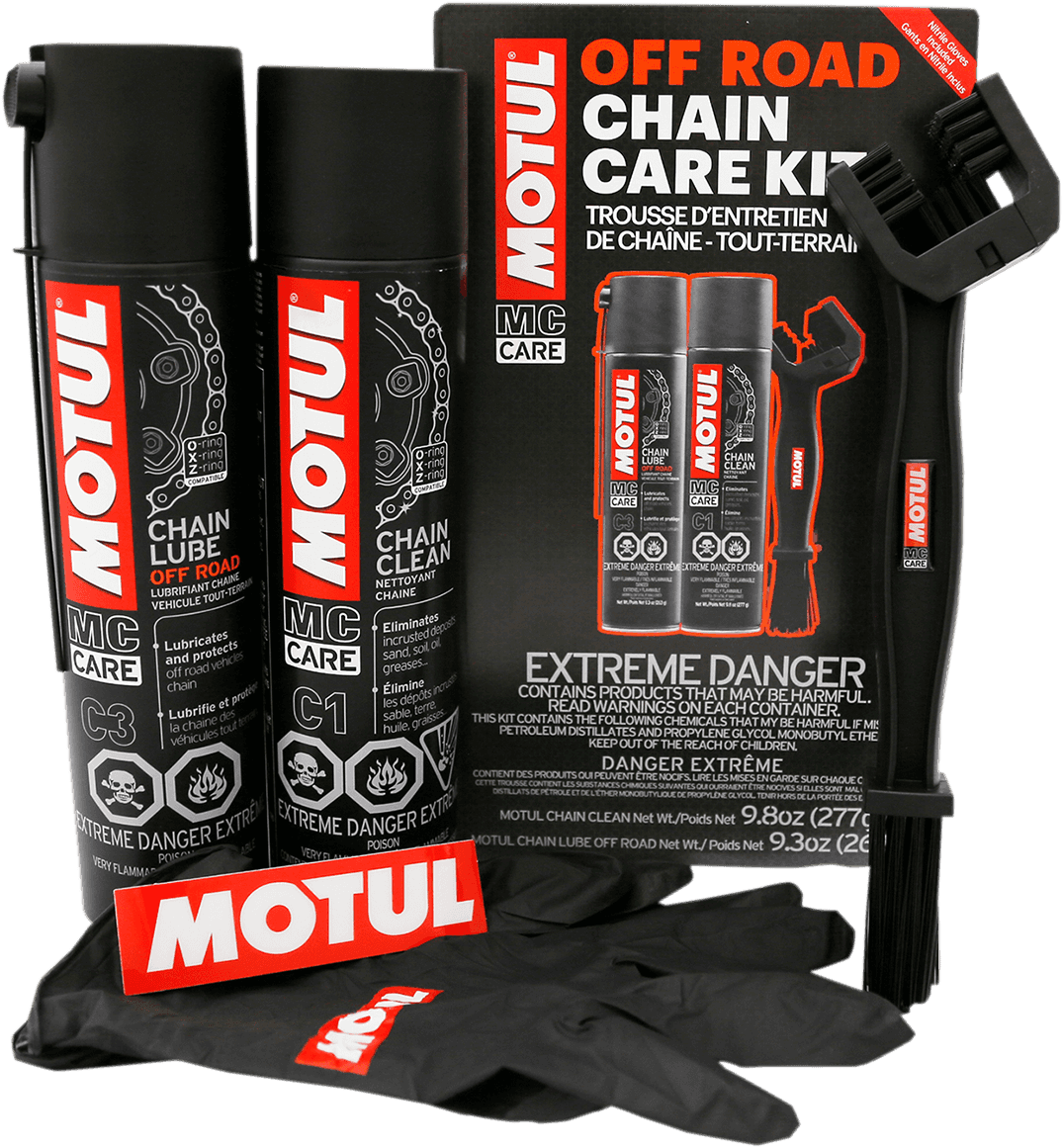 MOTUL 3605-0100 Chain Care Kit - Off-Road - Aerosol