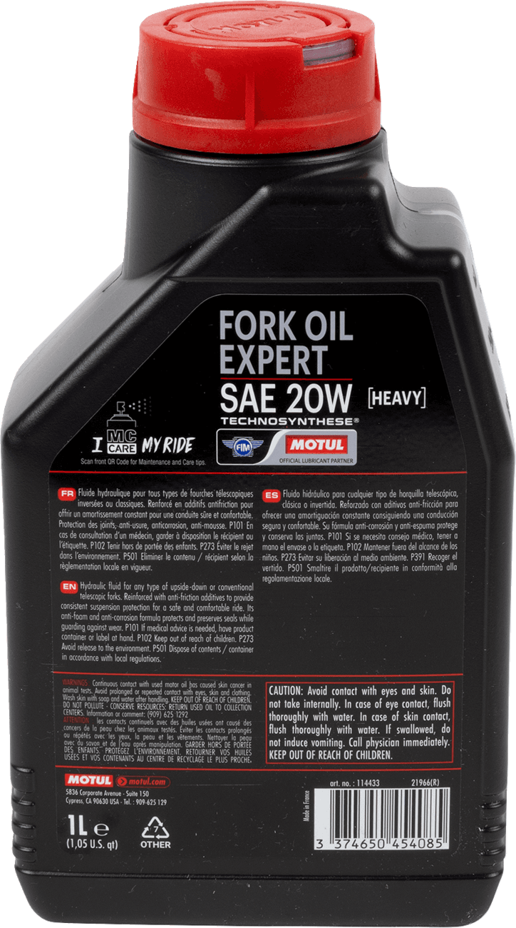 MOTUL 3609-0208 Heavy Expert Fork Oil - 20W — image 2 of 2