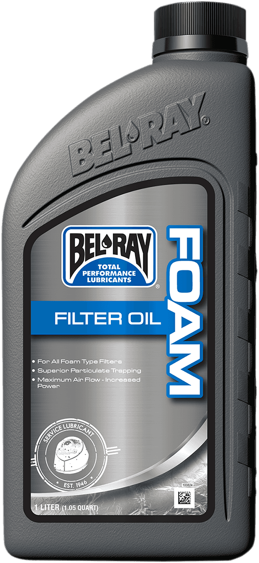 BEL-RAY 3610-0037 Foam Filter Oil - 1L - Bottle