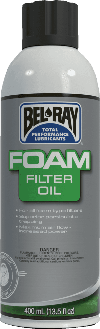 BEL-RAY 3610-0040 Foam Filter Oil - 400 ml - Aerosol