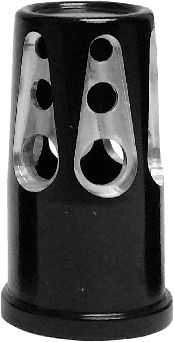 AVON GRIPS 0361-0081 Valve Stem Cap - Gatlin - Black - Anodized