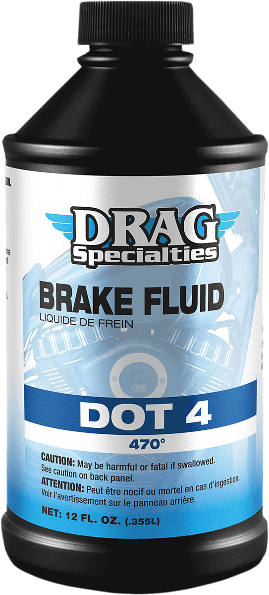 DRAG SPECIALTIES OIL 3703-0057 DOT 4 Brake Fluid - 12 U.S. fl oz.
