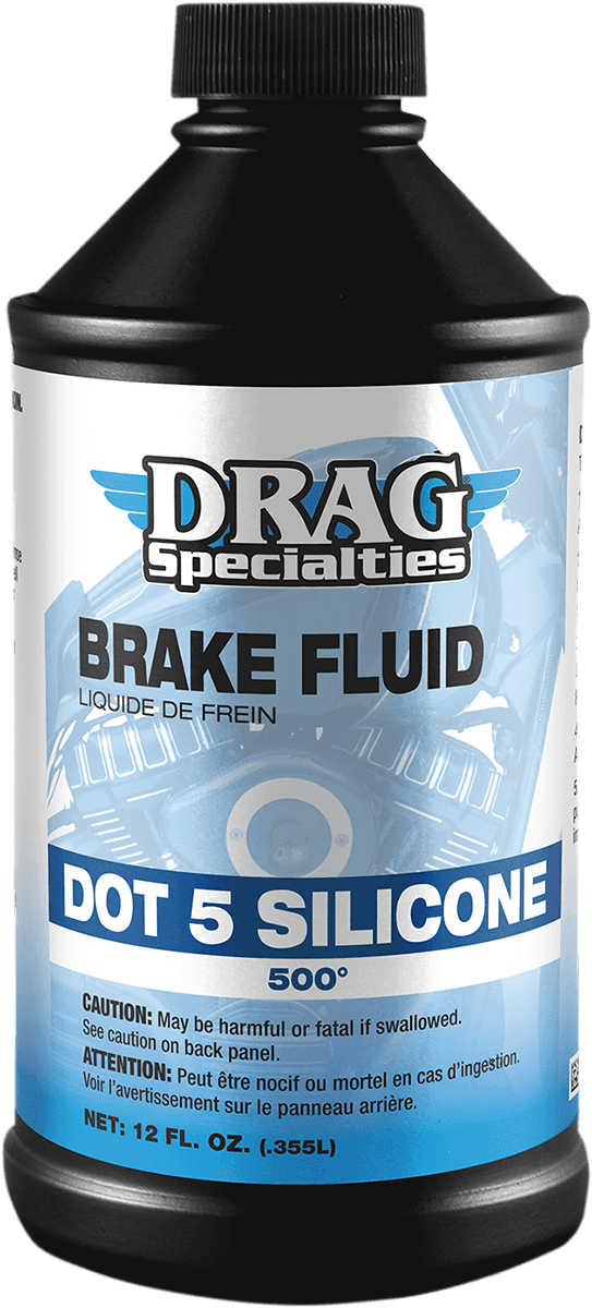 DRAG SPECIALTIES OIL 3703-0058 DOT 5 Brake Fluid - 12 U.S. fl oz.