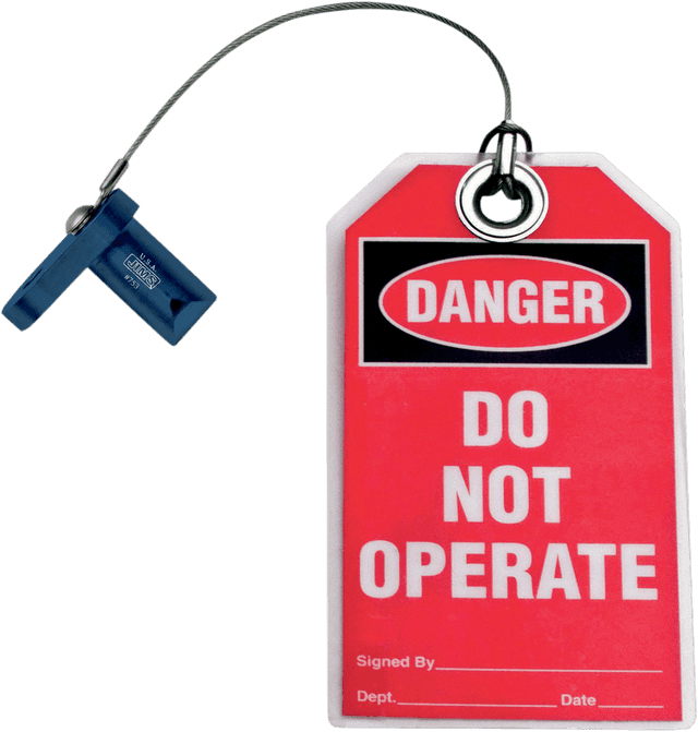 JIMS 3801-0235 Flywheel Lock with Tag - Mighty Bite - Blue - Twin Cam