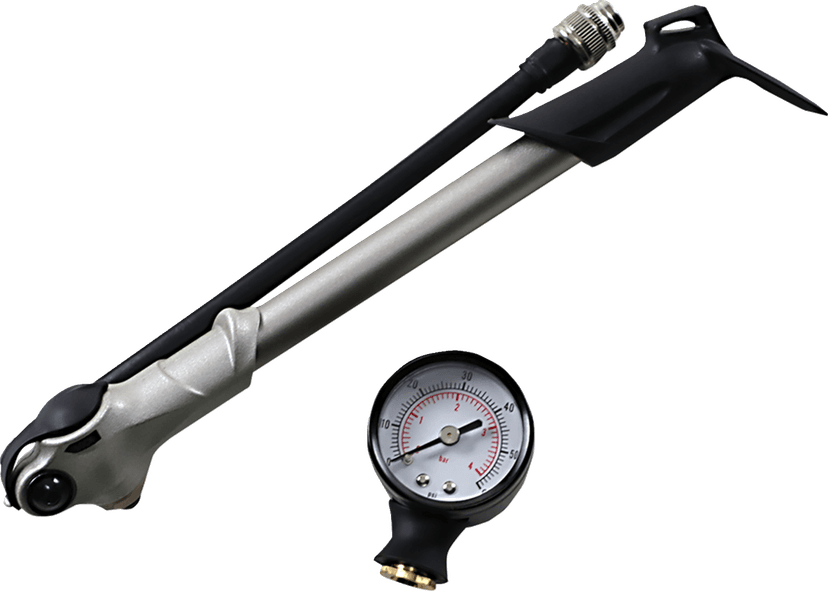DRAG SPECIALTIES 3805-0083 Air Pump with Gauge - 0-60