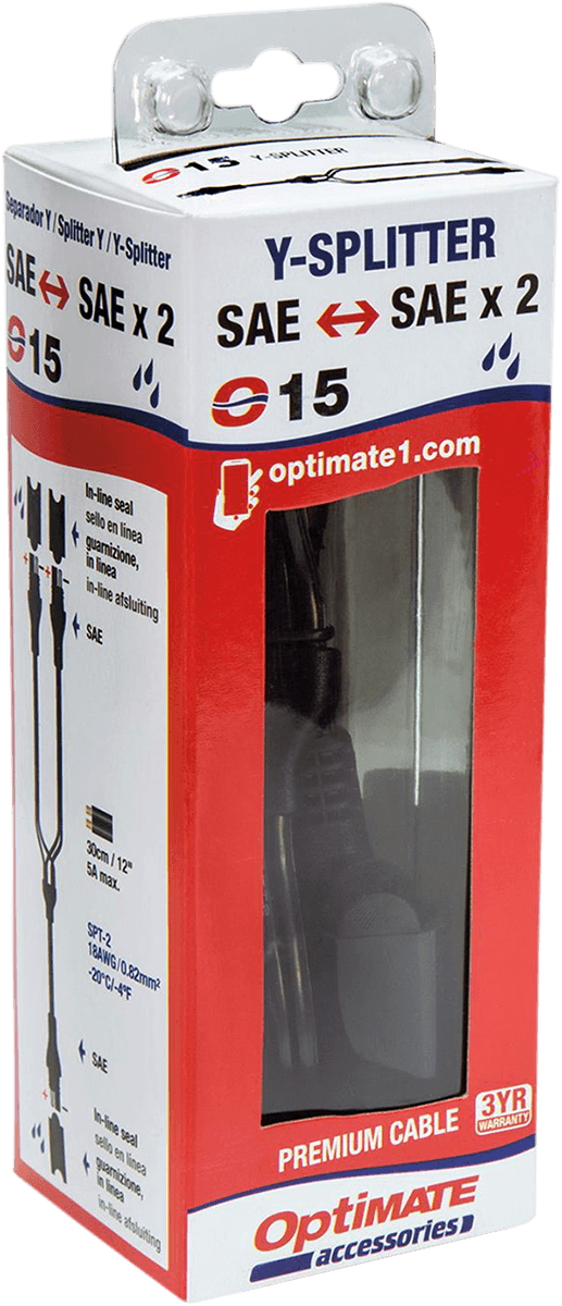 TECMATE 3807-0174 Charger Cord - SAE Y-Splitter — image 2 of 2