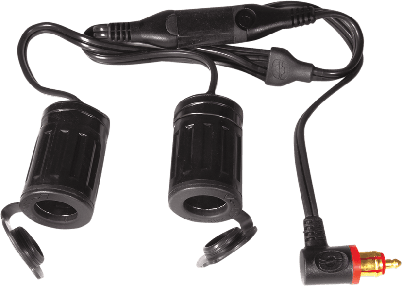 TECMATE 3807-0330 Y-Splitter - DIN to Dual Socket Adapter — image 1 of 2