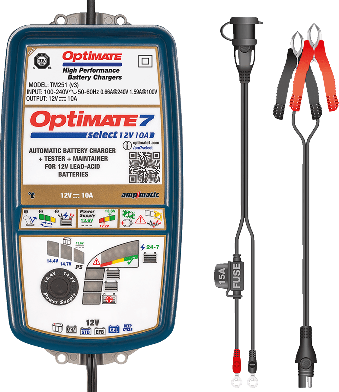 TECMATE 3807-0395 Battery Charger/Maintainer