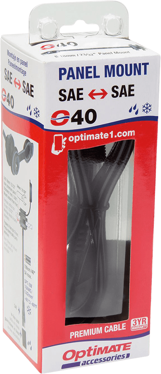 TECMATE 3807-0400 Weatherproof SAE Thin Panel Mount Socket O-40 - Long — image 2 of 2