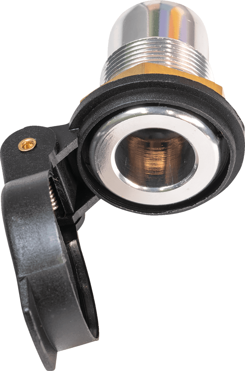 TECMATE 3807-0466 DIN Socket - Panel Mount - Flip Cap