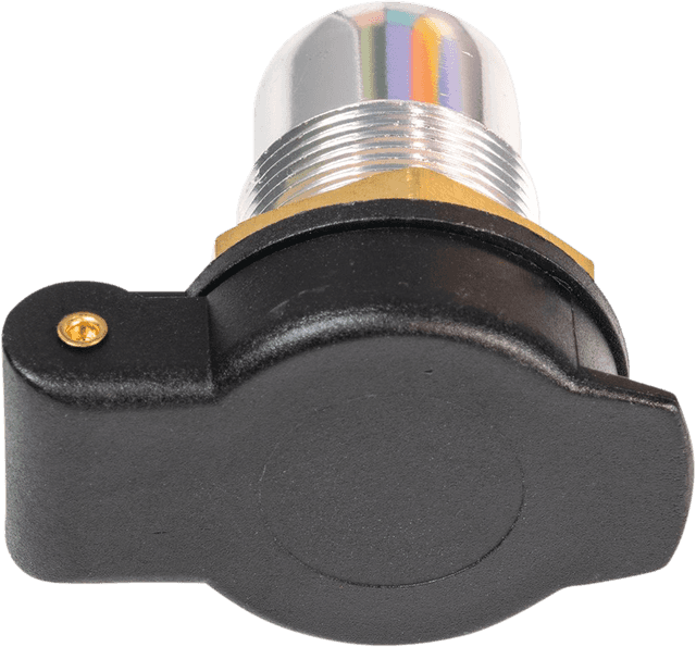 TECMATE 3807-0466 DIN Socket - Panel Mount - Flip Cap — image 4 of 5