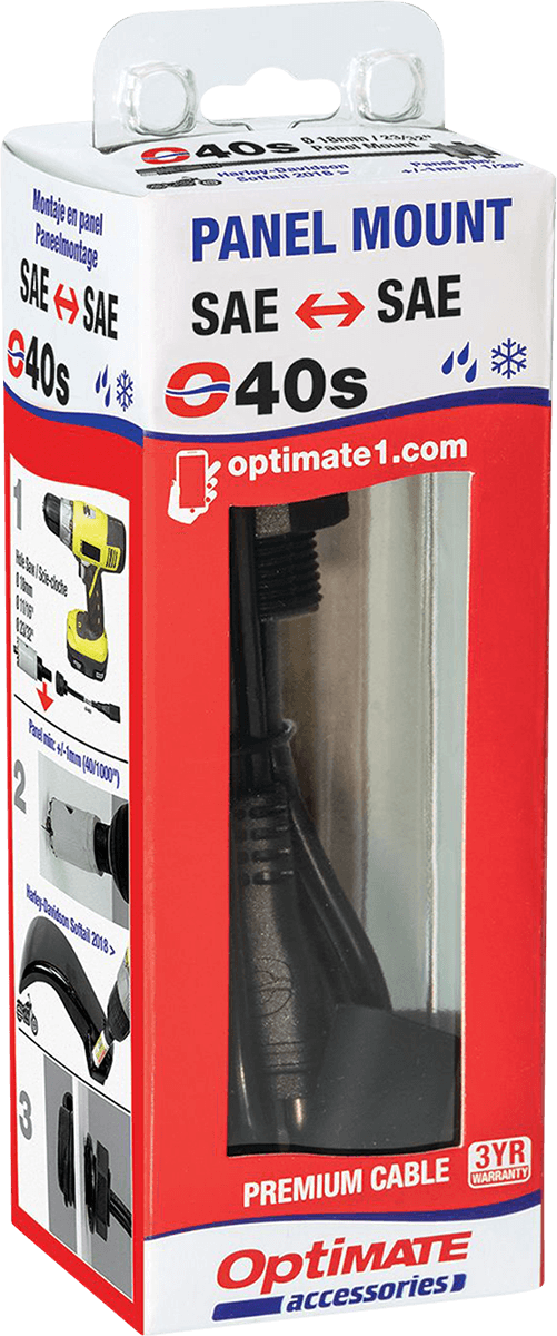 TECMATE 3807-0476 Weatherproof SAE Thin Panel Mount Socket O-40 - Short — image 2 of 4