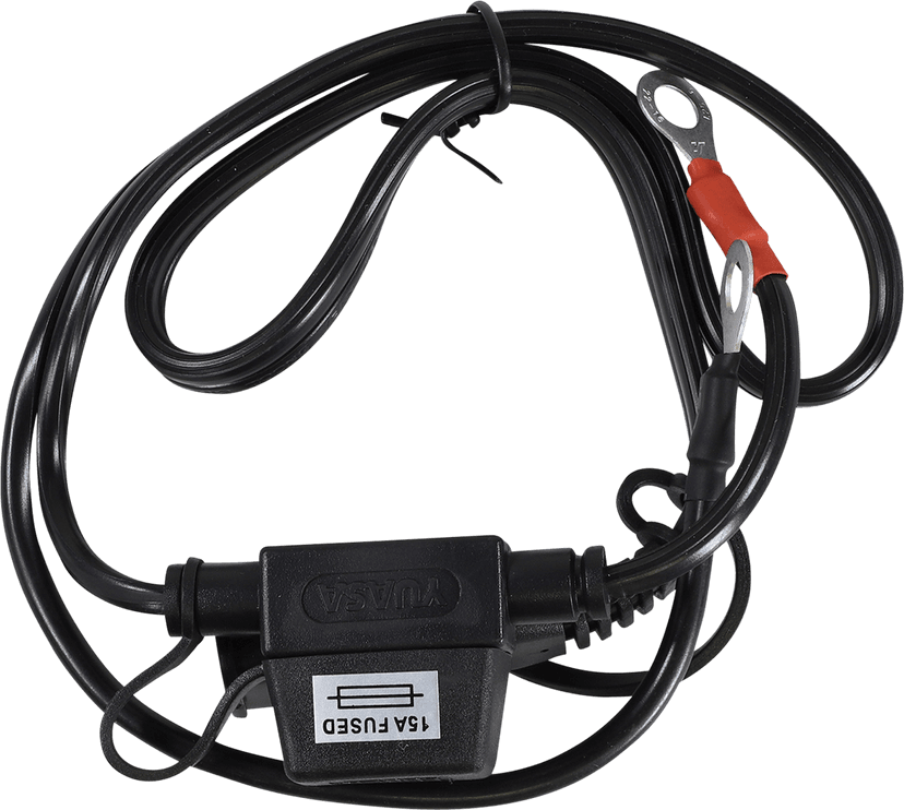 YUASA 3807-0478 Ring Connector - Battery Charger/Fused - 15-Amp