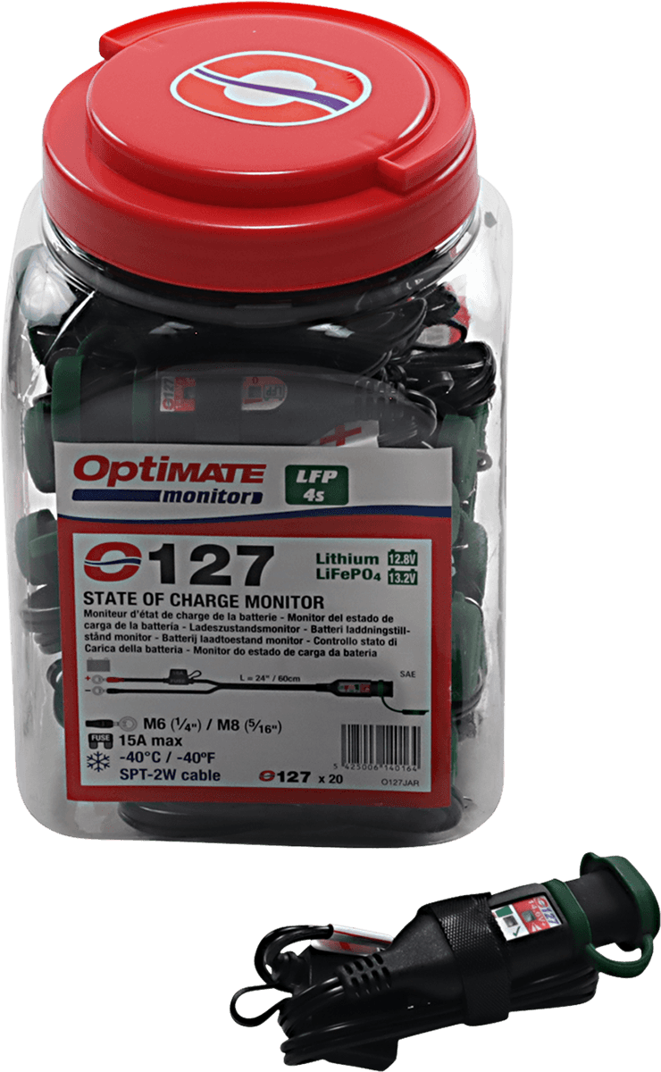 TECMATE 3807-0522 Battery Status/Charge System Monitor - Lithium/SAE - 20 Pack