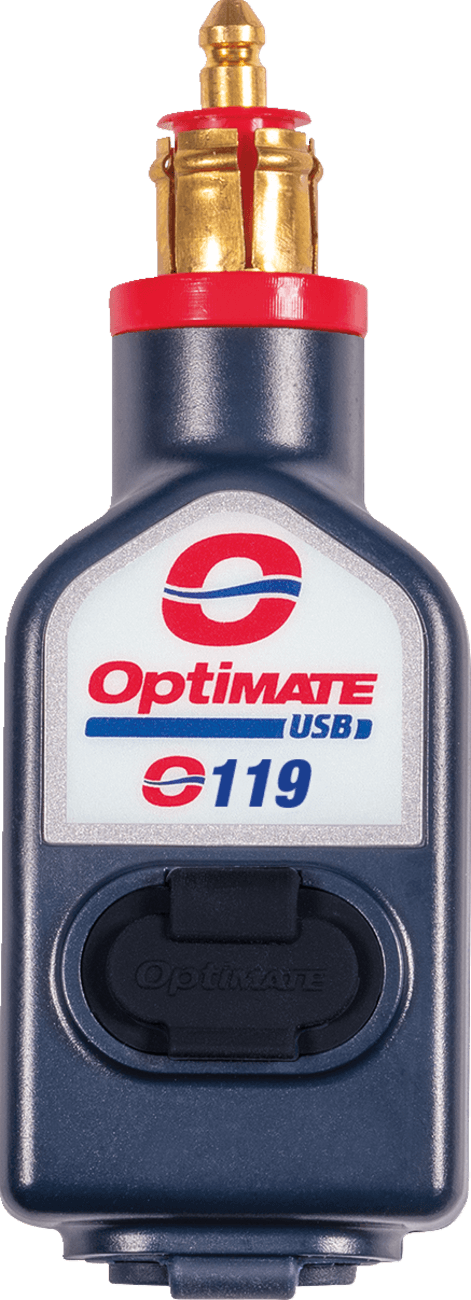 TECMATE 3807-0687 Dual USB Charger - 180° BIKE Plug - USB-A/USB-C — image 1 of 3