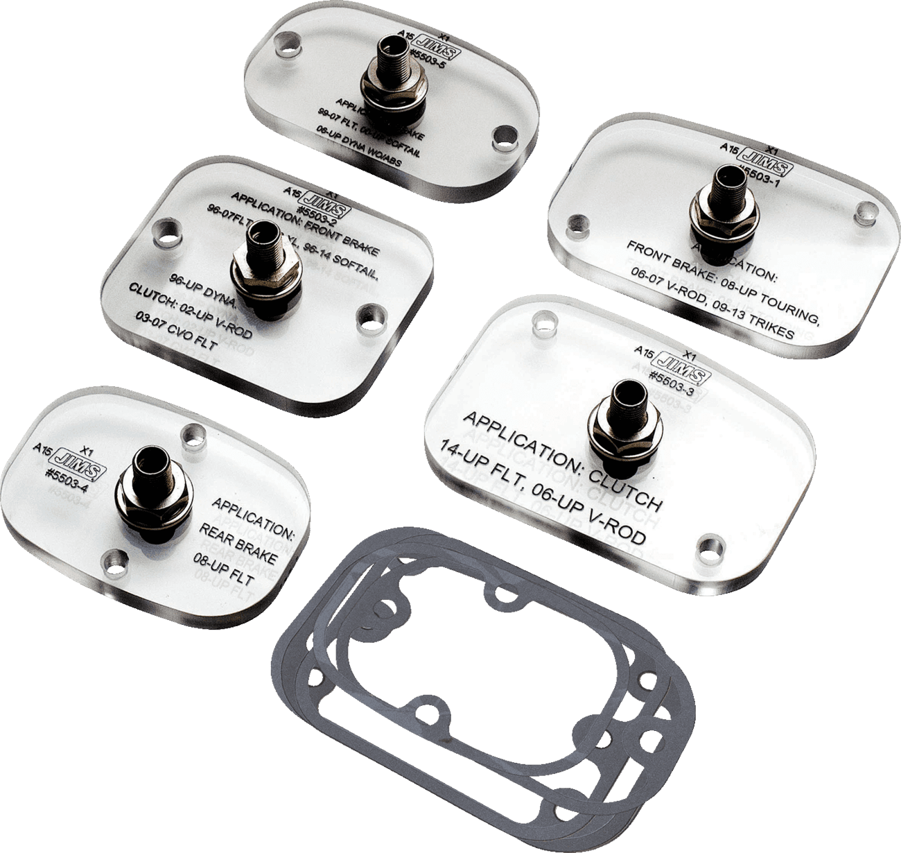 JIMS 3850-0296 Master Kit - Front/Rear Brake/Clutch