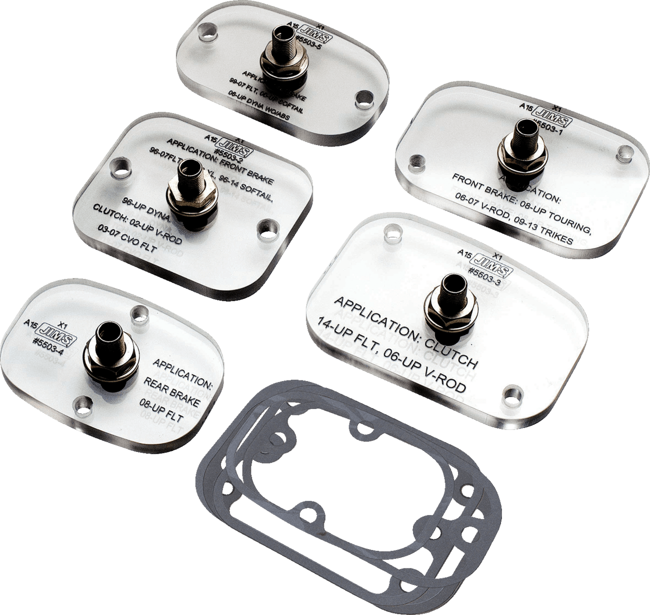 JIMS 3850-0296 Master Kit - Front/Rear Brake/Clutch