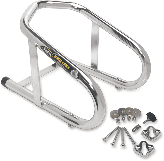 PINGEL 3911-0001 Wheel Chock - Removable - Chrome - 6-1/2" — image 1 of 2