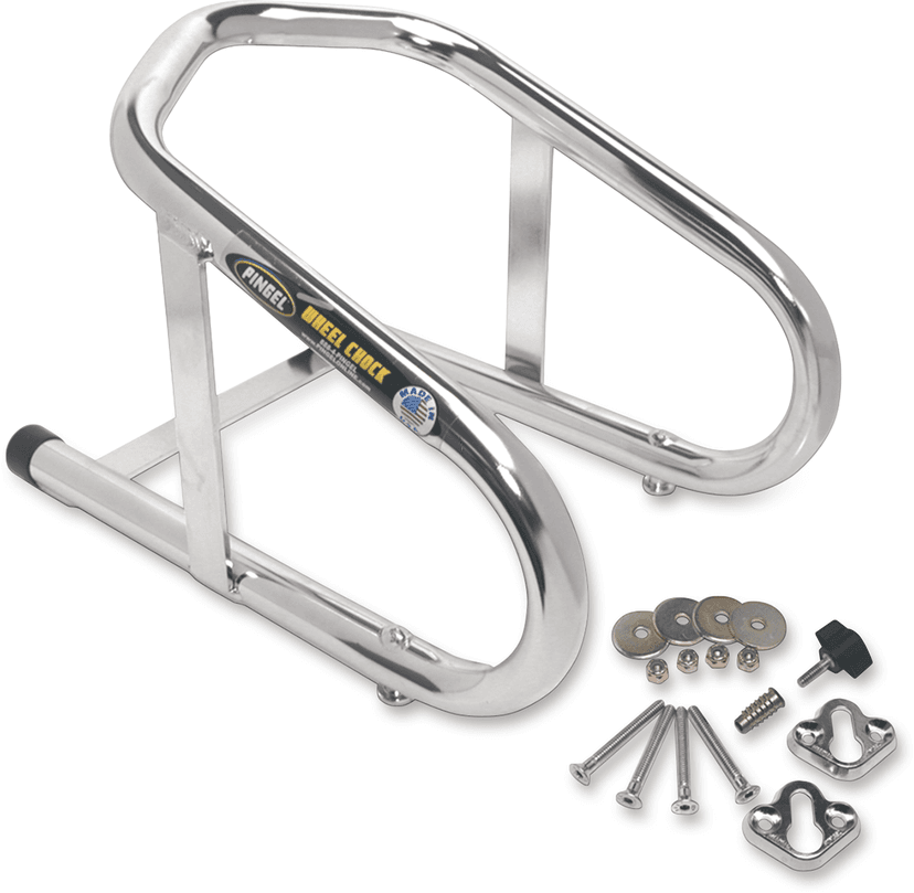 PINGEL 3911-0001 Wheel Chock - Removable - Chrome - 6-1/2" — image 1 of 2