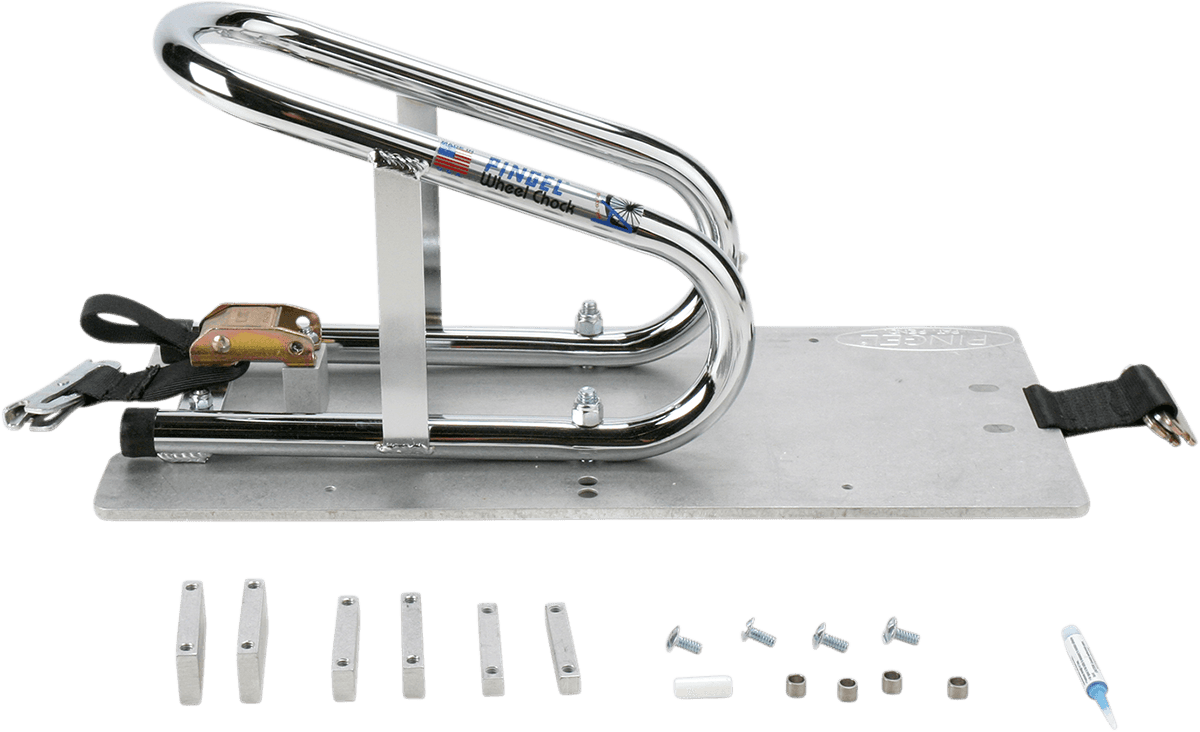 PINGEL 3911-0007 Wheel Chock - Series E-Track - Recessed - Removable - Chrome - 3-1/2"