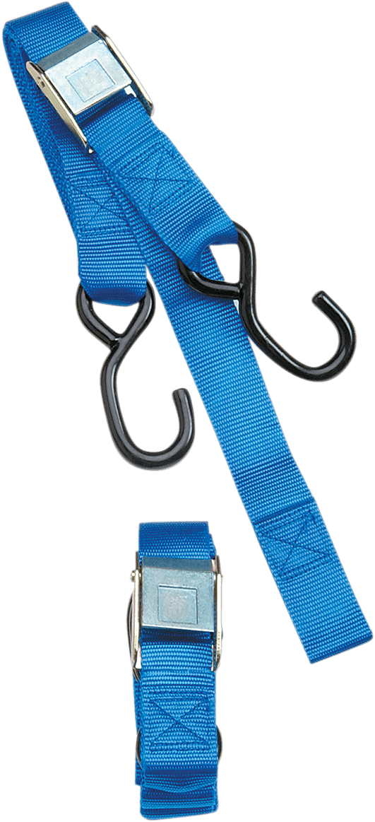 PARTS UNLIMITED 3920-0073 Tie-Down Straps - Cam Buckle - 1" x 5-1/2' - Blue — image 1 of 2